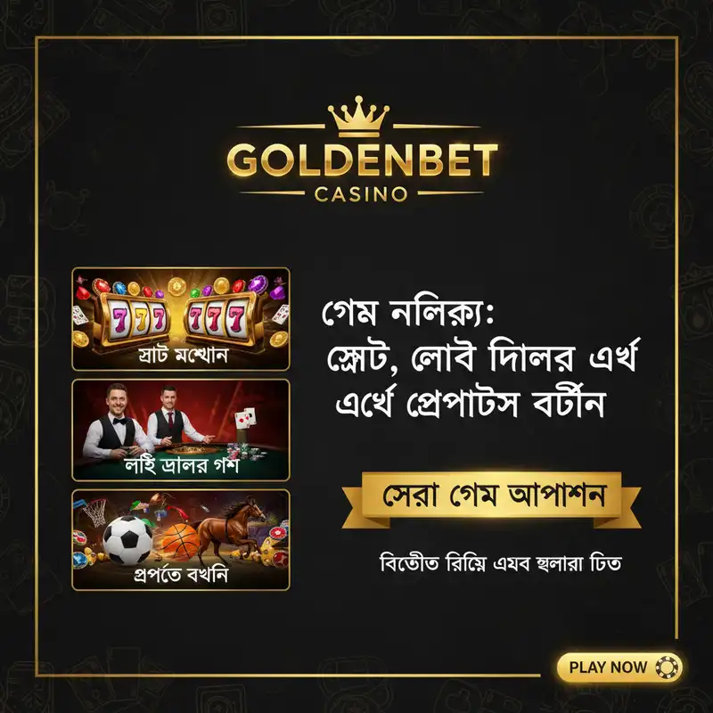 Goldenbet Casino গেম তালিকা এবং স্পোর্টস বেটিং